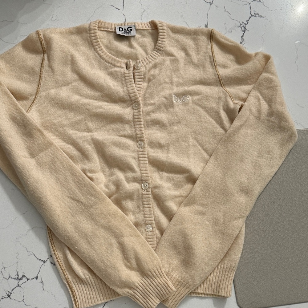 D&G Women's Beige Cardigan
